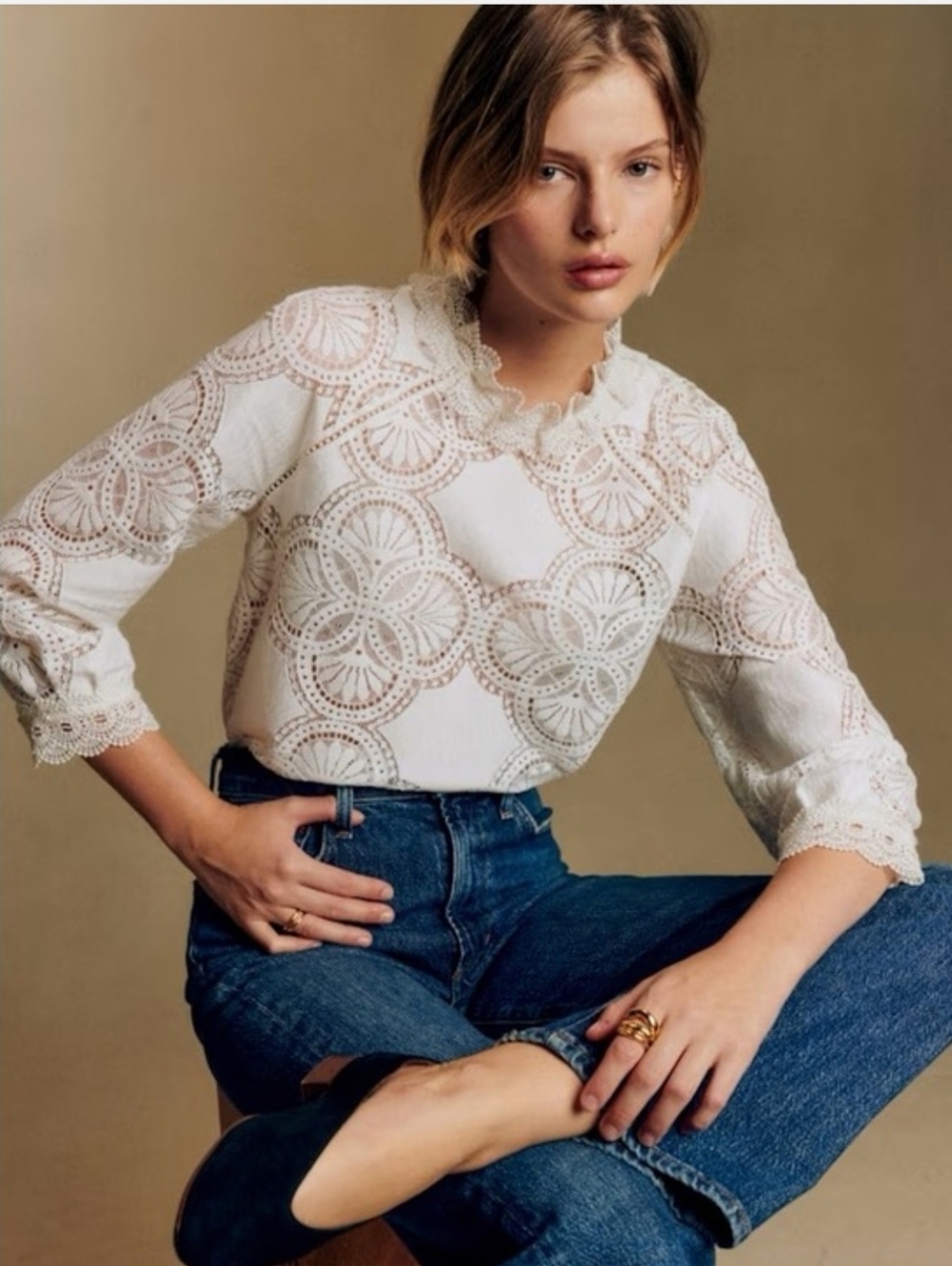 Sezane Bianca Blouse NwOT FR34